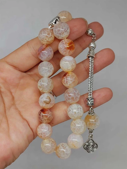 Akik Taşı 17lik Efe Tesbih 12mm (53356) - Resim 4