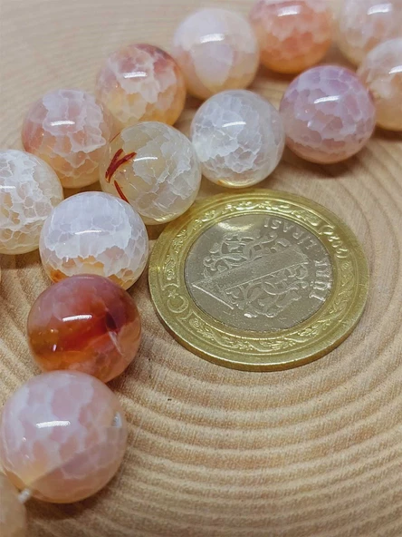 Akik Taşı 17lik Efe Tesbih 12mm (53356) - Resim 3