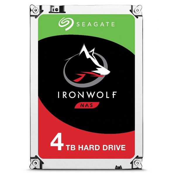 Seagate 3.5" IronWolf 4TB 5900RPM 64MB SATA3 180MB/S RV 180TB/Y ST4000VN008 7/24 Nas Disk