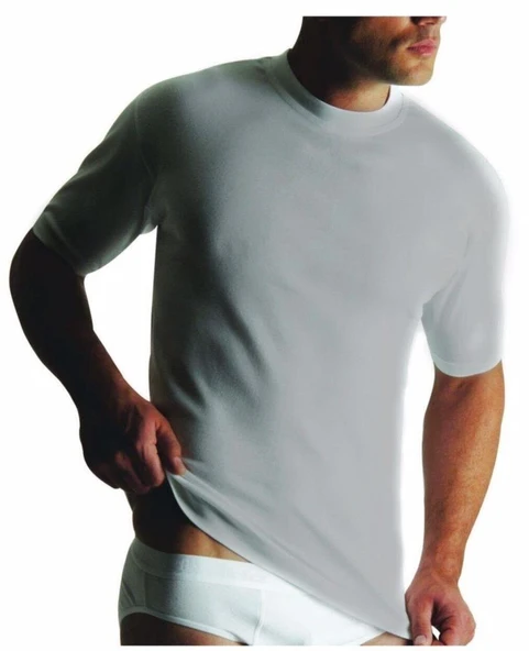 Yıldız Erkek Doktor Yaka Fanila 50    Beyaz 2XL - Resim 8