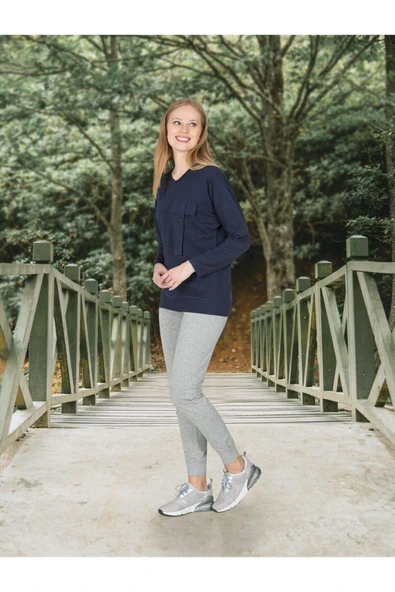 Jiber Kadın Eşofman Takımı - 3684L  L Lacivert ürün görseli 1