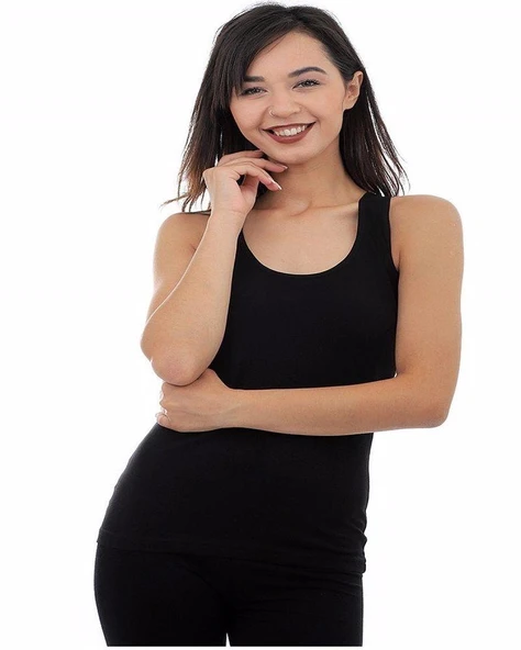 2 Adet TUTKU 0145 BAYAN ELASTAN SPOR ATLET  Beyaz L - XL - Resim 3