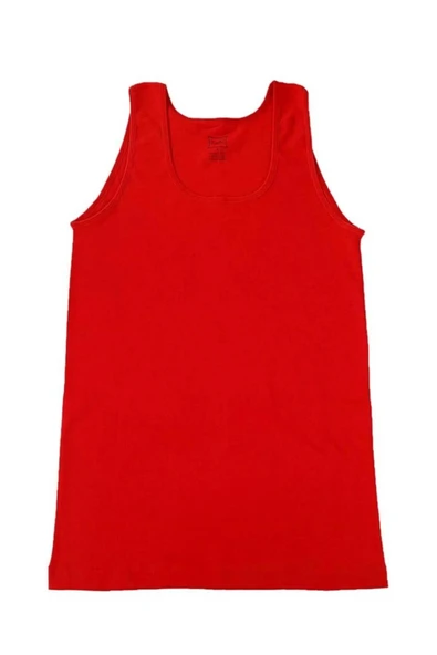 Tutku Kadın Ribana Geniş Askılı Renkli Atlet 0136 - 6 Adet  XL Ten - Resim 6