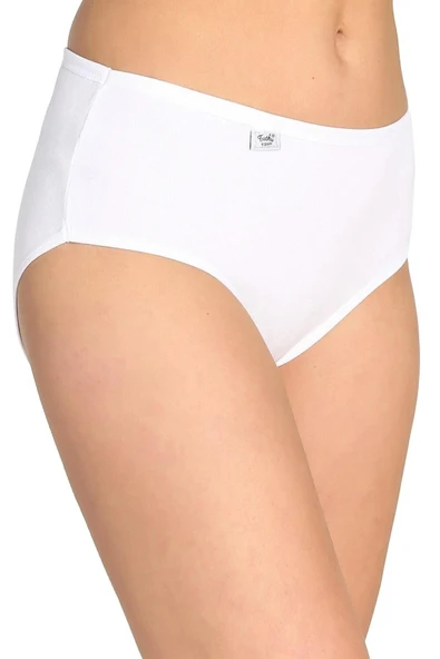 Tutku Kadın Likralı Yüksek Bel Bato Külot 0924 - 6 Adet  M Gri ürün görseli