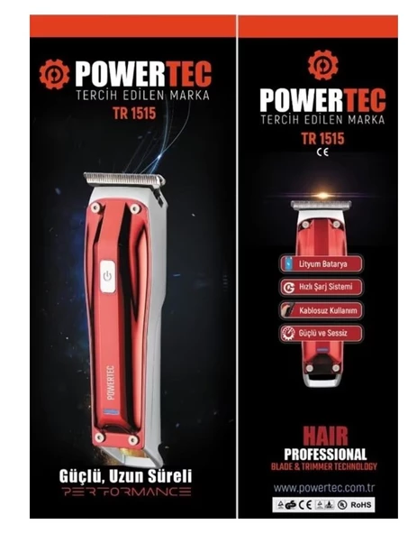 Powertec TR-1515 Sakal Ense Saç Kesme Makinesi ürün görseli 1