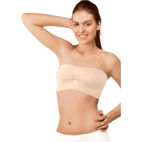 Elite Life 860 Kadın Askısız Atlet  Beyaz L - XL - Resim 5