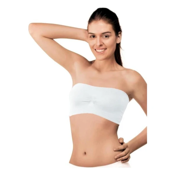 Elite Life 860 Kadın Askısız Atlet  Siyah L - XL - Resim 2