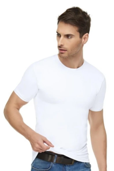 TUTKU Elit Elastan Sıfır Yaka Fanila 1301 - 1 Adet  Siyah 2XL - Resim 3