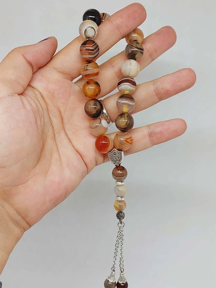 Akik Taşı 17lik Efe Tesbih 12mm (53392) ürün görseli