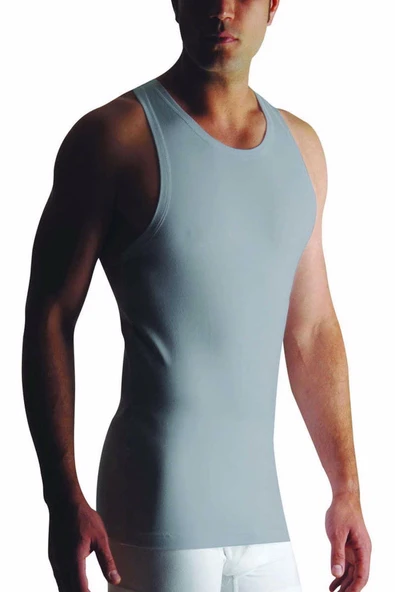 3'Lü Yıldız 71 - 72 - 73 - 74 Erkek Modal Atlet Renkli  M Gri