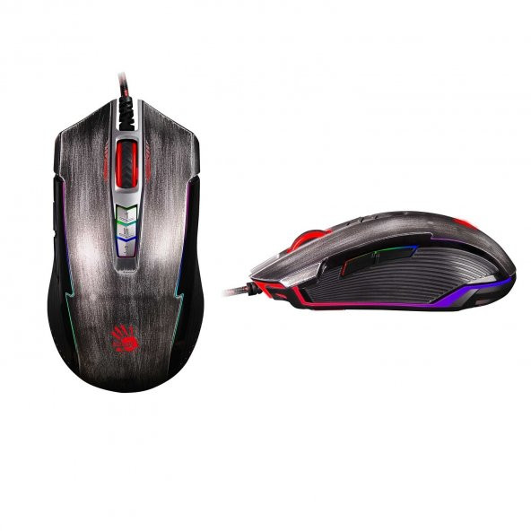 Bloody P93 USB Kablolu Light Strike 5K RGB 5000CPI Gri/Siyah Gaming Mouse