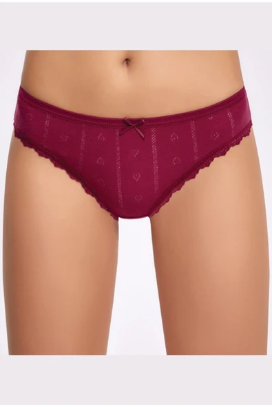 İlke Kadın Jakarlı (Transferli Rİbana) Dantelli Bikini 273 - 6 Adet  XL Siyah - Resim 7