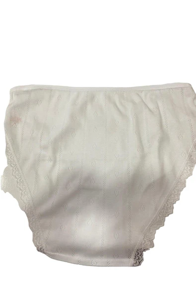 İlke Kadın Jakarlı (Transferli Rİbana) Dantelli Bikini 273 - 6 Adet  XL Siyah - Resim 3