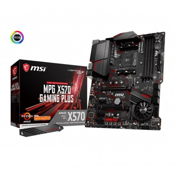 MSI Amd MPG X570 GAMING PLUS AM4 DDR4 SES GLAN HDMI/M.2 USB3.2 ATX Anakart - 1