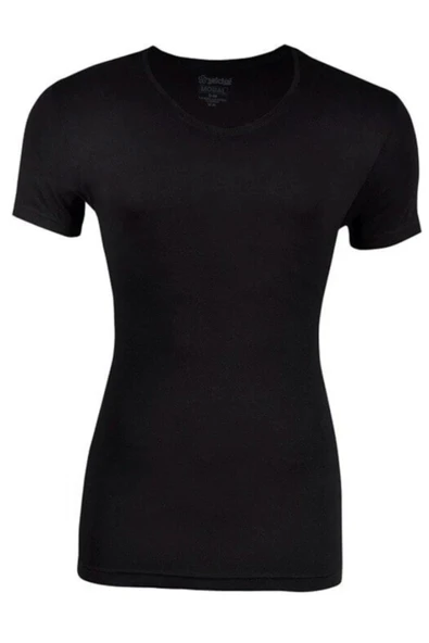 YILDIZ Erkek Bambu V Yaka Kısa Kollu Atlet 480  Beyaz 2XL - Resim 4