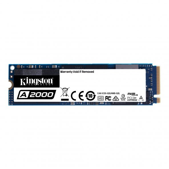 Kingston A2000 500GB M.2 2280 2200/2000MB/s (SA2000M8/500G) SSD Disk - 1
