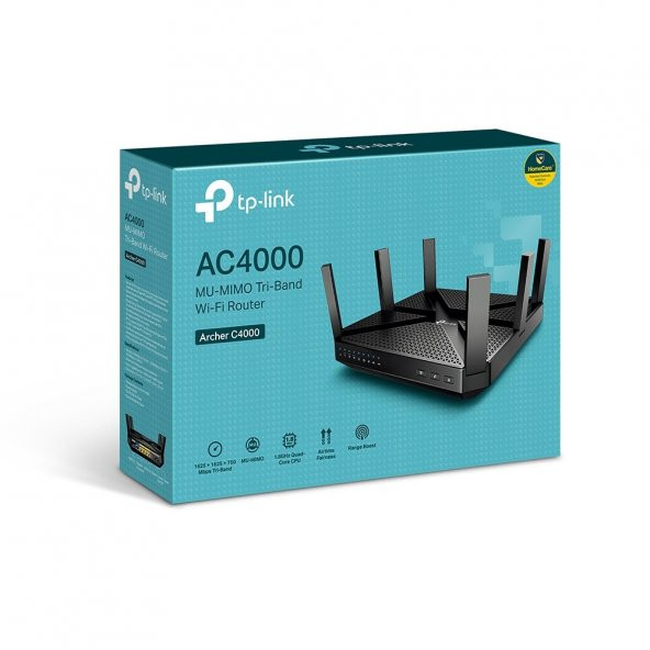 Tp-Link Archer C4000 AC4000 MU-MIMO Tri-Band Wi-Fi Router - 1