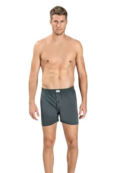 Jiber Erkek Havlu Kemer Pamuklu Boxer 127 - 9 Adet   XL Siyah - Resim 8