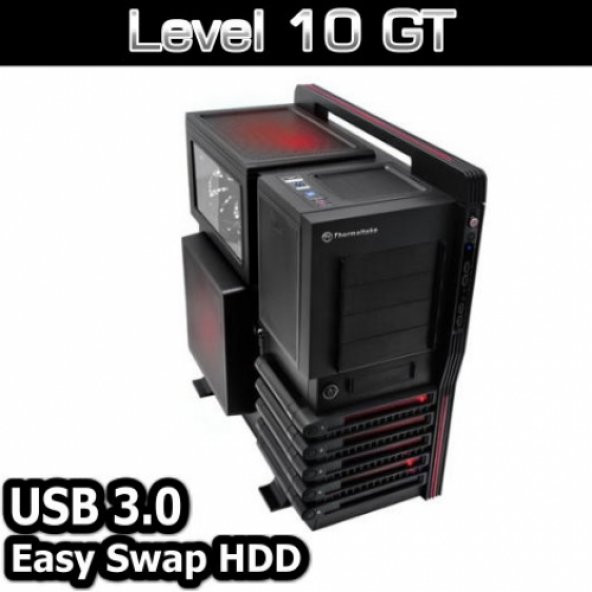 THERMALTAKE Level 10 GT 2,5"&3,5" Hot-Swap Full Tower Gaming Kasa (PSU Yok) (VN10001W2N)