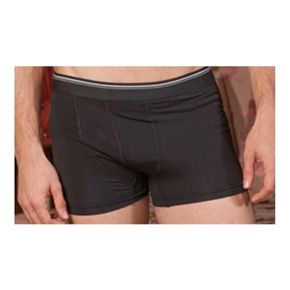 Berrak 1097 Erkek Likralı Esnek Boxer 3'Lü 1416  M Gri - Resim 2