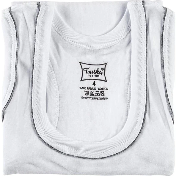 TUTKU 0130 ERKEK ÇOCUK SPOR ATLET 6 Adet  Gri 2 (3-4 YAŞ) - Resim 5