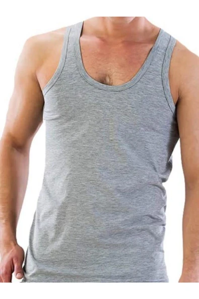 Yıldız Erkek Süprem Atlet 3'Lü Paket - 135-136  Gri 2XL - Resim 3