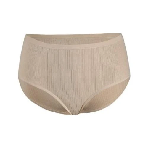 6 Adet Yıldız Çizgili Yüksek Bel Bato Külot  Siyah L - Resim 3