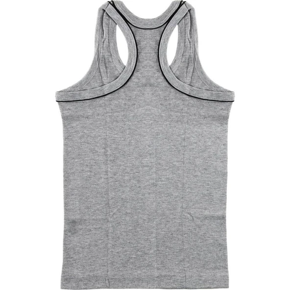 TUTKU 0130 ERKEK ÇOCUK SPOR ATLET 6 Adet  Beyaz 5 (9-10 YAŞ) - Resim 6