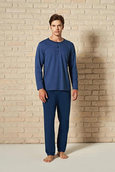 Pijadore Erkek Uzun Kol Pijama Takım 1753 - Resim 4