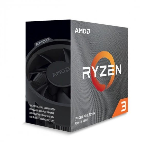 AMD Ryzen 3 3100 Cache 16MB AM4 65W 3.6GHz 100-100000284BOX Kutulu İşlemci