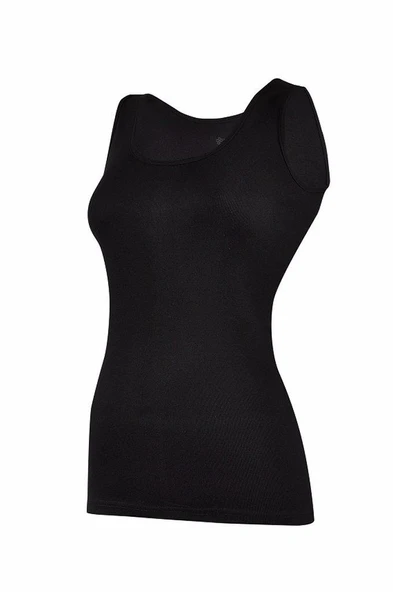 Yıldız 2028-2038-2039 Kadın Geniş Askılı Biyeli Ribana Atlet  Beyaz M - Resim 3