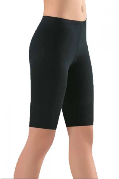 6'Lı TUTKU 0156 BAYAN KISA TAYT  Beyaz 4XL - Resim 4