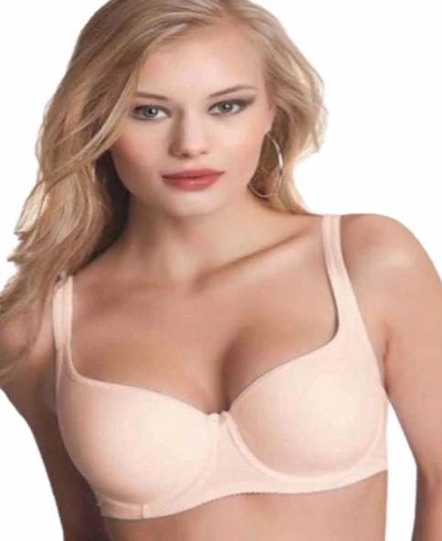 2 Adet NBB 3613 Toparlayıcı Kaplı Balenli Basic Sütyen (B C D Kap  Siyah 90B - Resim 3