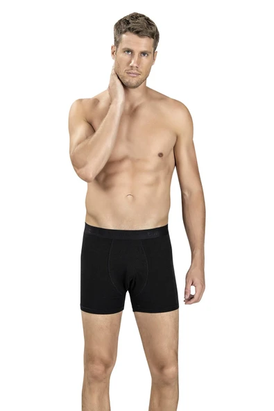 Jiber Erkek Modal Renkli Boxer 321 - 6 Adet   Yeşil S - Resim 10