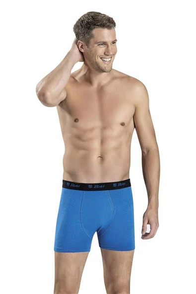 Jiber Erkek Modal Renkli Boxer 321 - 6 Adet   Yeşil 2XL - Resim 12