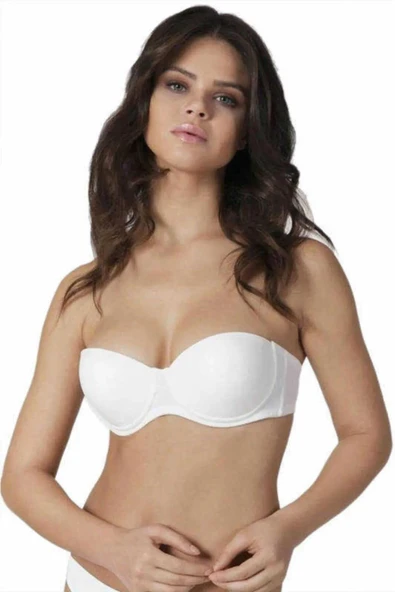 Orkide Kadın Dolgulu Straples Sütyen 2850 - 2 Adet  Ten 75B - Resim 5