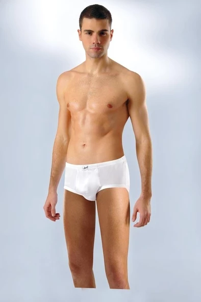 Anıt 3'Lü Ribana Erkek Slip Külot  1116   Beyaz M