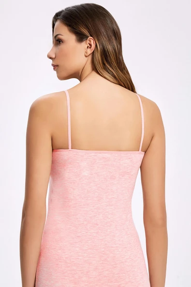 İlke Kadın Melanjlı İp Askılı Atlet 2346 - 3 Adet  Gri L - XL - Resim 5