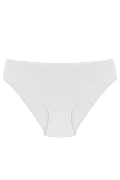 Aydoğan Kadın Likralı Bikini Külot 0181-6 Adet  Beyaz S - 2