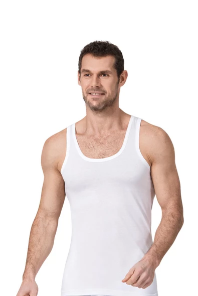 Namaldı Erkek Modal Atlet 6'Lı Paket - 190  Beyaz 2XL