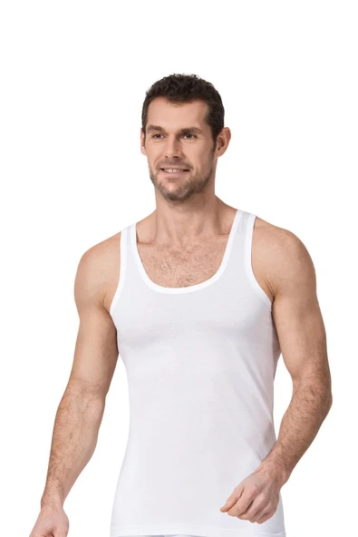 Namaldı Erkek Modal Atlet 6'Lı Paket - 190  Beyaz XL - Resim 2