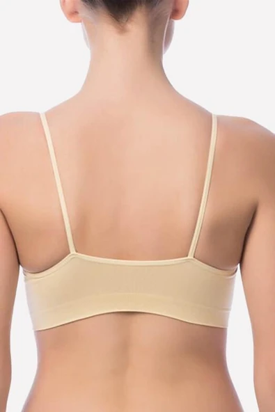 Nbb Kadın  İnce Askılı Yarım Büstiyer 2415 - 2 Adet  Siyah M - Resim 8