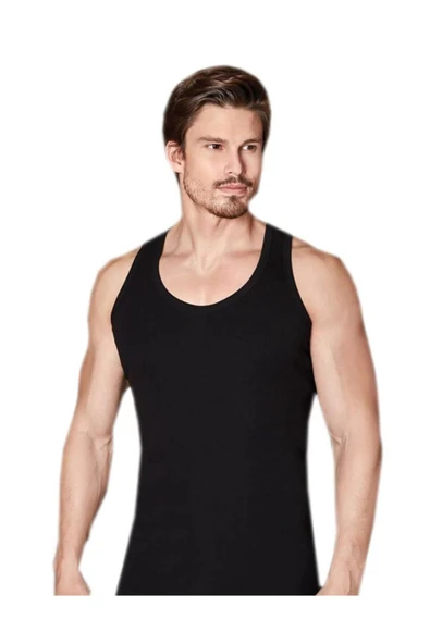 Berrak Erkek Likralı Süprem Rambo Atlet 6'Lı Paket -1029   XL Gri - Resim 6