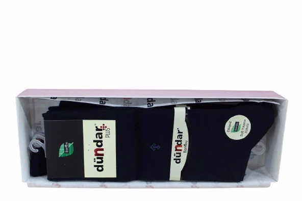 6 Adet Dündar Erkek Plus Yazlık Bambu Çorap  Lacivert 40-45 - Resim 6