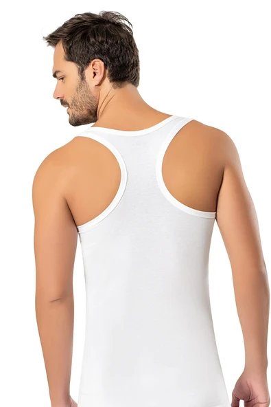 3'Lü ERDEM 1121 ERKEK LİKRALI SPORCU ATLET  Gri S - Resim 2