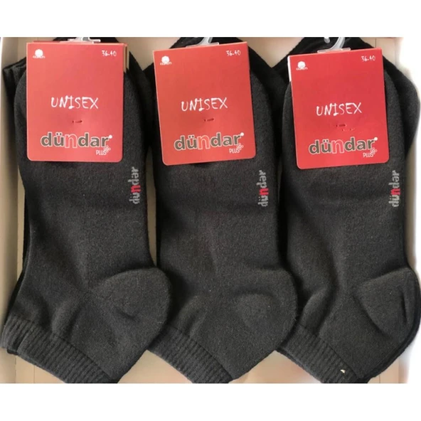 Dündar Kadın Havlu Patik Çorap - 6 Adet  Karışık Renk 36-40 - Resim 3