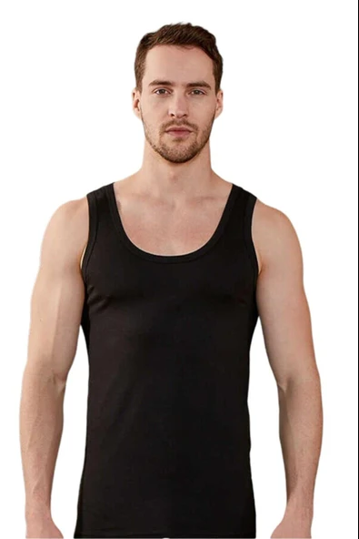 Berrak Erkek Modal Likralı Atlet 4045 - 6 Adet  Beyaz M - Resim 4