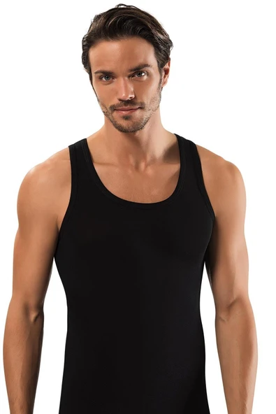 6'Lı ERDEM 1116 ERKEK LİKRALI ATLET  Beyaz XL - Resim 4