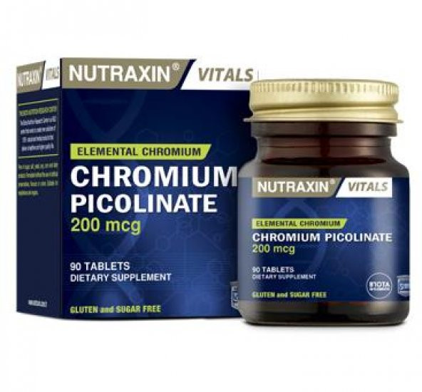 Nutraxin Chromium Picolinate 200 mcg 90 tablet 8697432095609