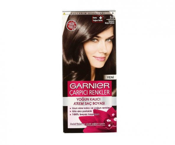 Garnier Color Naturals Çarpıcı Renkler Saç Boyası 3.0 - Çarpıcı Koyu Kahve - 1